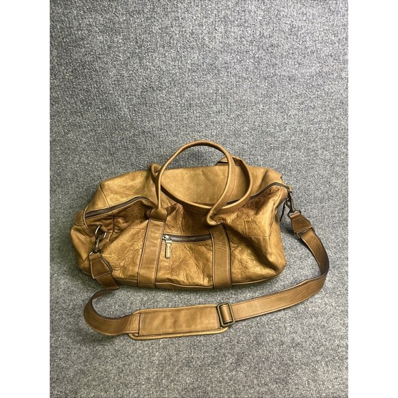 Moore & Giles for NetJets Brown Leather Duffle Bag Carry On - Picture 1 of 12